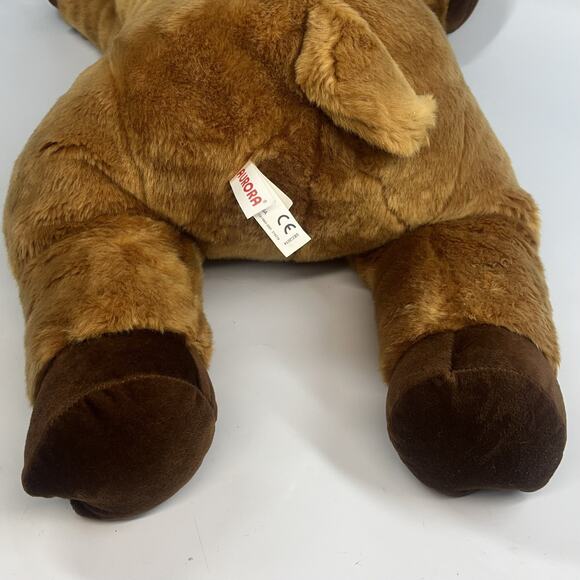 Aurora Plush Moose Realistic Brown 28" Large Stuffed Animal Toy Excellent Cond. - Picture 6 of 12